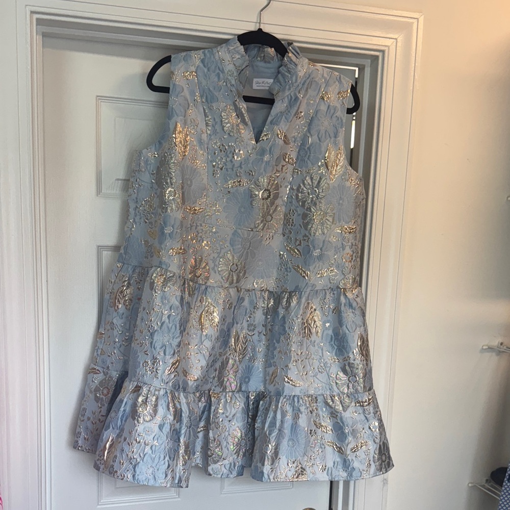 Blue and Silver Dress